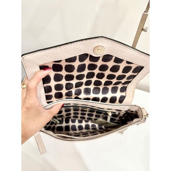 Kate Spade Spencer Court Lavinia Leather Medium Crossbody Bag Cream - Picture 5 of 5